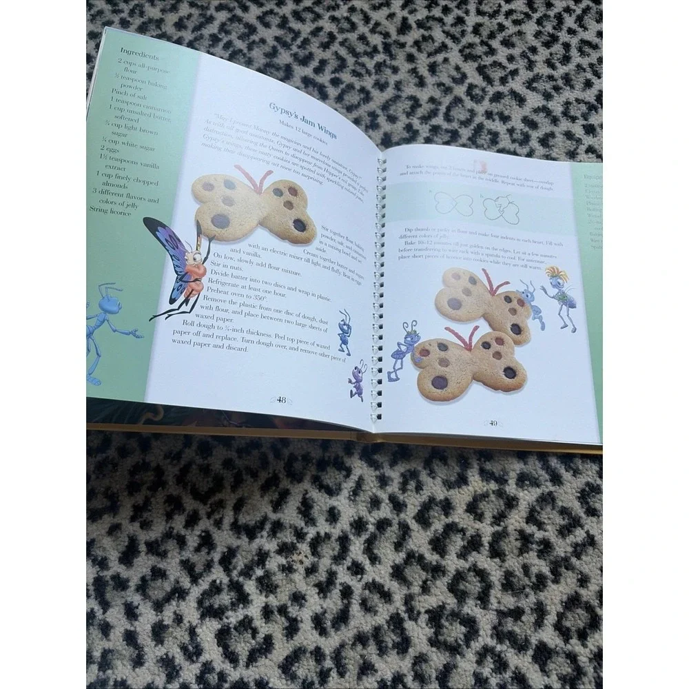 Vtg Disney Bakery Adrienne Berofsky (2000 1st, HC Spiral) Recipes‎ Magical Kids